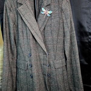 Stylish Plaid Blazer